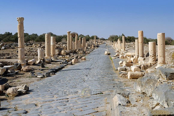 Decumanus Maximus, Ruins of Umm Qays,  Jordan