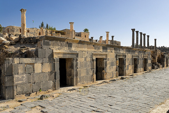 bazaar, Ruins of Umm Qays, Jordan
