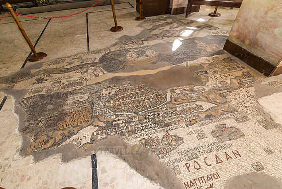 Mosaic map of Holy Land, MADABA, Jordan