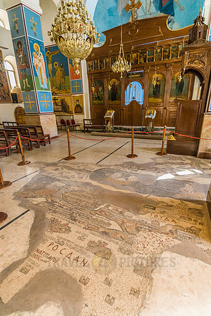 Mosaic map of Holy Land, MADABA, Jordan