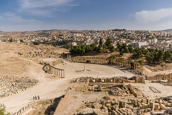 Cardo Maximus and oval forum, Ruins of Jerash