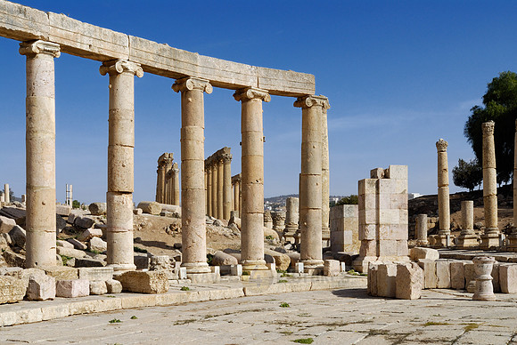 Cardo Maximus, Ruins of  Jerash, Jordan