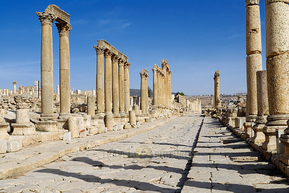 Cardo Maximus, Ruins of  Jerash, Jordan