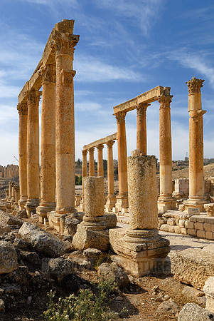 Cardo Maximus, Ruins of  Jerash, Jordan