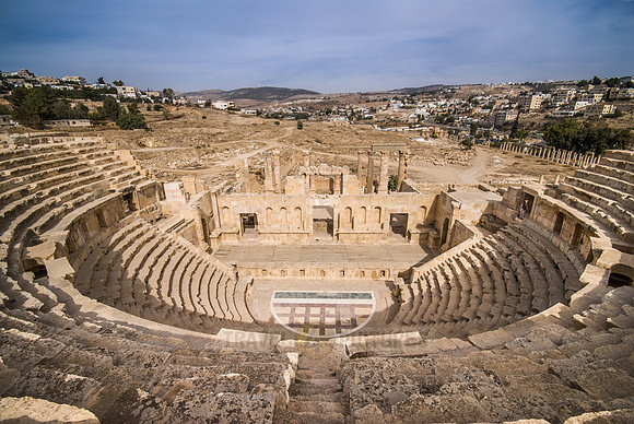 North Theater in Ruins of  Jerash, Jordan