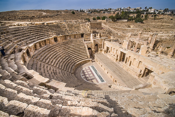 North Theater in Ruins of  Jerash, Jordan