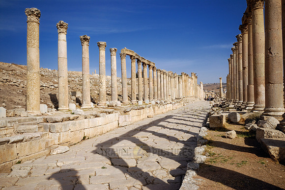 Cardo Maximus, Ruins of  Jerash, Jordan