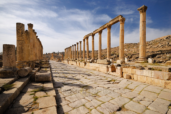 Cardo Maximus, Ruins of  Jerash, Jordan