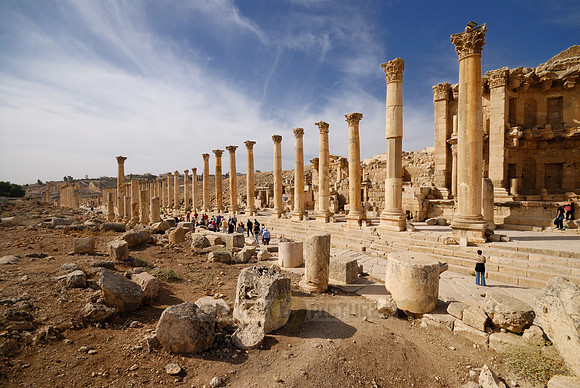 Cardo Maximus, Ruins of  Jerash, Jordan