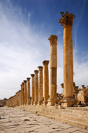 Cardo Maximus, Ruins of  Jerash, Jordan