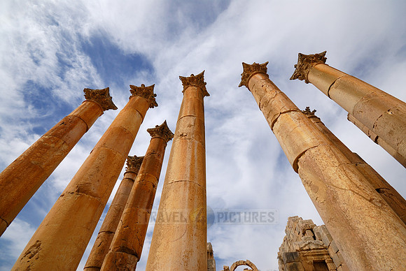 Artemis temple in Jerash, Jordan