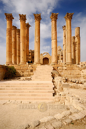 Artemis temple in Jerash, Jordan