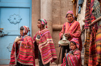 local indigenous men in traditional cloth