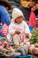 local indigenous child in typical cloth