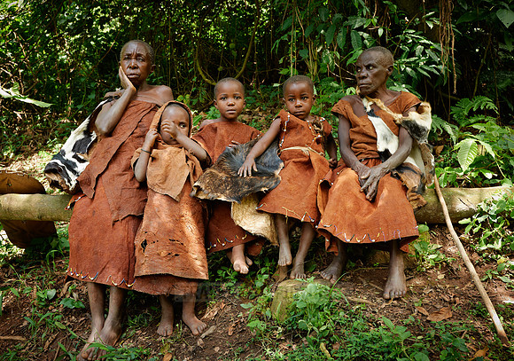local tribe of Twa or Batwa Pygmies