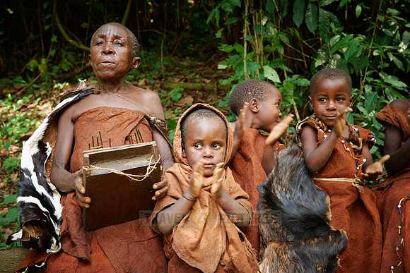 local tribe of Twa or Batwa Pygmies