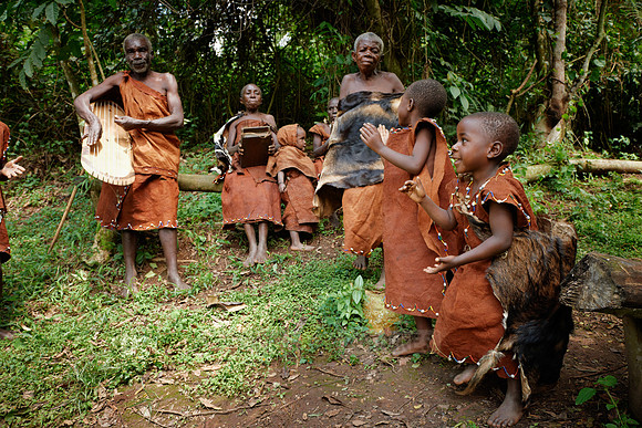 local tribe of Twa or Batwa Pygmies