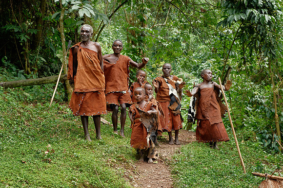 local tribe of Twa or Batwa Pygmies