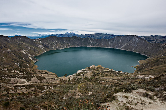 Quilotoa Volcano Crater