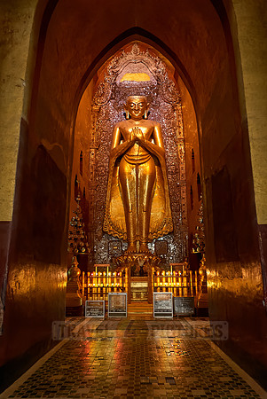Giant standing golden Buddha of Ananda Temple
