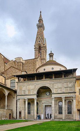 inner courtyard of Santa Croce