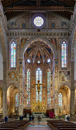 interior shot of Santa Croce