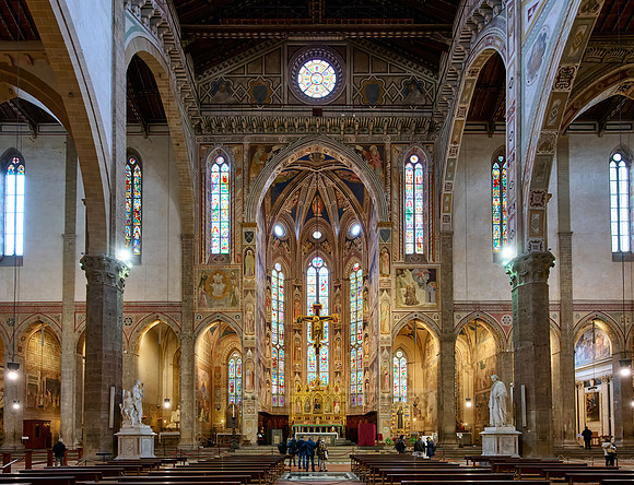 interior shot of Santa Croce