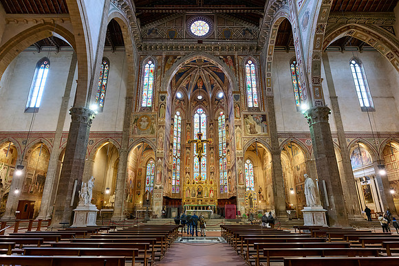 interior shot of Santa Croce