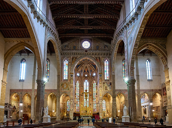 interior shot of Santa Croce