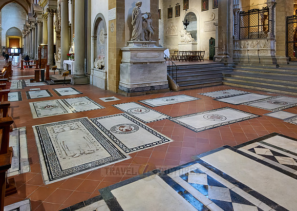 tombstones in Santa Croce
