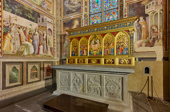 Baroncelli Chapel, interior shot of Santa Croce