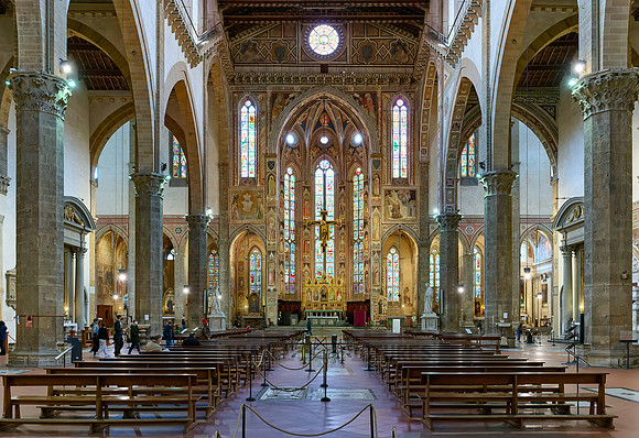 interior shot of Santa Croce