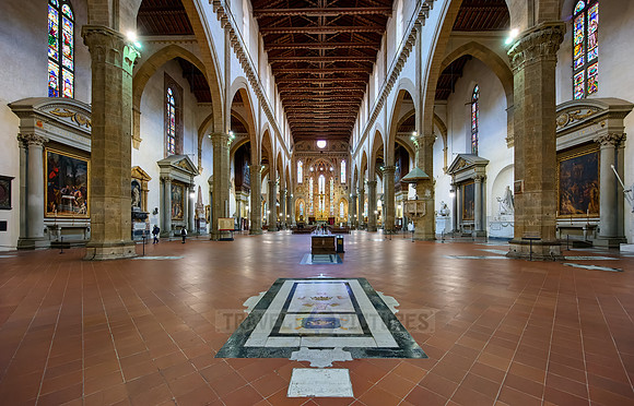 interior shot of Santa Croce
