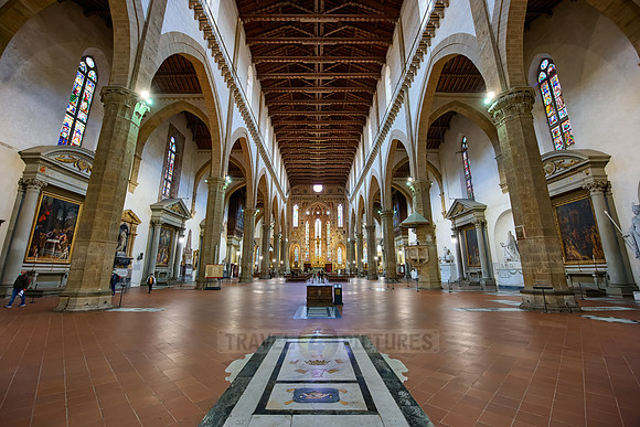 interior shot of Santa Croce