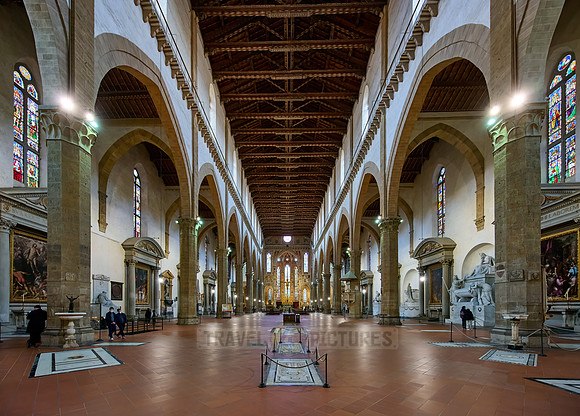 interior shot of Santa Croce