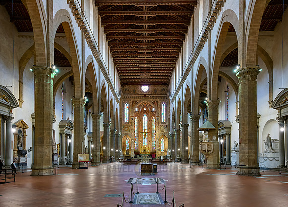 interior shot of Santa Croce
