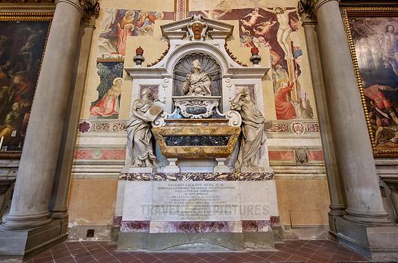 Tomb of Galileo Galilei (1564 – 1642) by Giulio Foggini