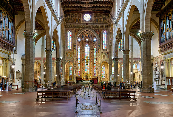 interior shot of Santa Croce