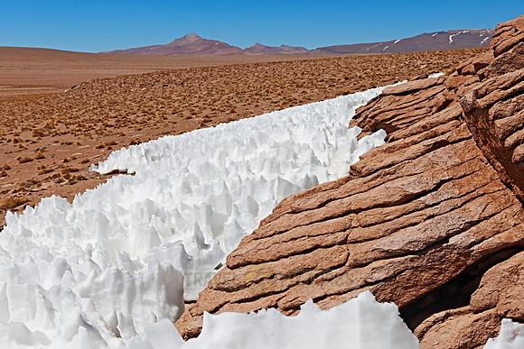 landscape with ice and snow structures