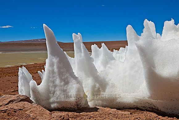 landscape with ice and snow structures