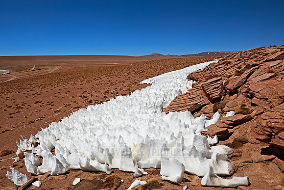 landscape with ice and snow structures