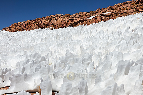 landscape with ice and snow structures