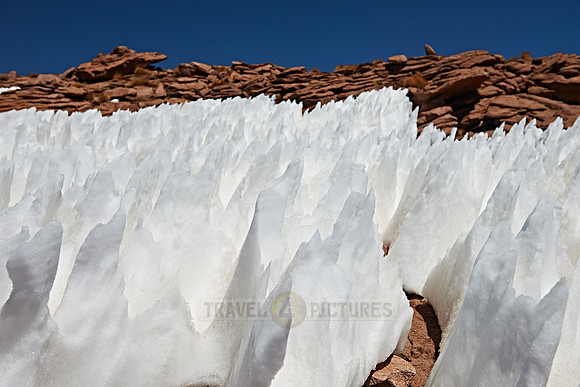 landscape with ice and snow structures
