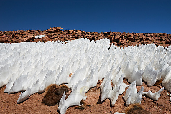 landscape with ice and snow structures