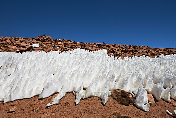 landscape with ice and snow structures