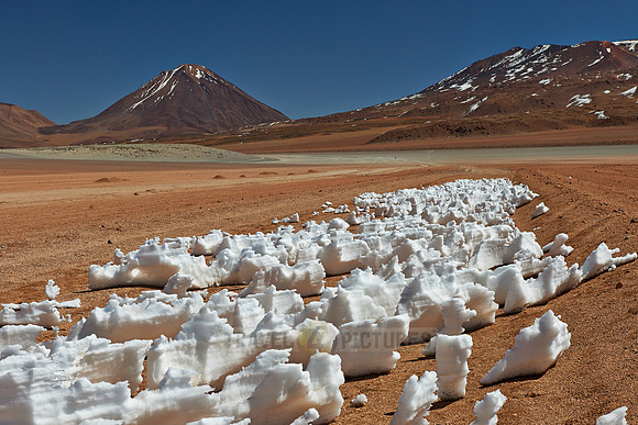 landscape with ice and snow structures