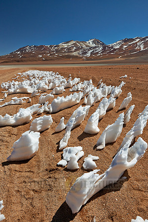 landscape with ice and snow structures