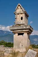 Sarcophagus in ruins of ancient city Xanthos