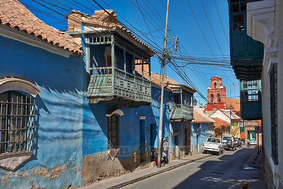 Colourful colonial architecture