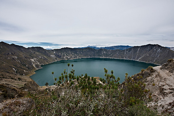 Quilotoa Volcano Crater